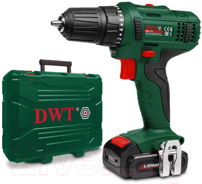 Аккумуляторная дрель-шуруповерт DWT ABS-12 L-2 BMC (7640159747598) - фото