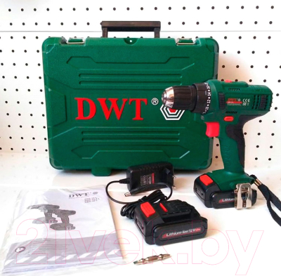 Аккумуляторная дрель-шуруповерт DWT ABS-12 L-2 BMC (7640159747598)