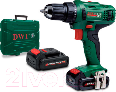 Аккумуляторная дрель-шуруповерт DWT ABS-14.4 L-2 BMC (7640159747611)