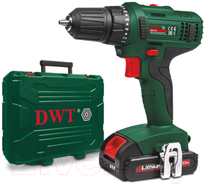 Аккумуляторная дрель-шуруповерт DWT ABS-18 L-2 BMC (7640159747635) - фото