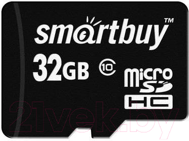 Карта памяти SmartBuy MicroSDHC Class 10 32GB (SB32GBSDCL10-01)