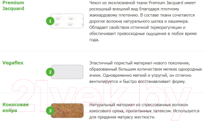 Матрас Vegas Secret Dream 170x190