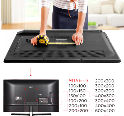 Кронштейн для телевизора Holder Basic Line LCD-F6618-B
