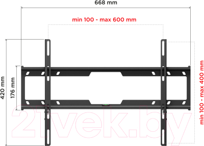 Кронштейн для телевизора Holder Basic Line LCD-F6618-B