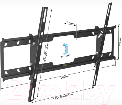 Кронштейн для телевизора Holder LCD-T6628-B