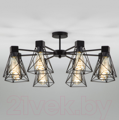 Люстра Евросвет Trappola 70107/8 (черный) - фото