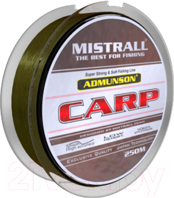 Леска монофильная Mistrall Admunson Carp 0.22мм 250м / ZM-3332022 - фото