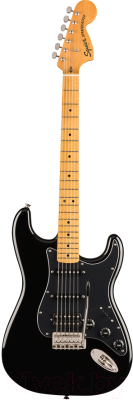 Электрогитара Fender Squier Classic Vibe 70s Stratocaster HSS MN Black - фото