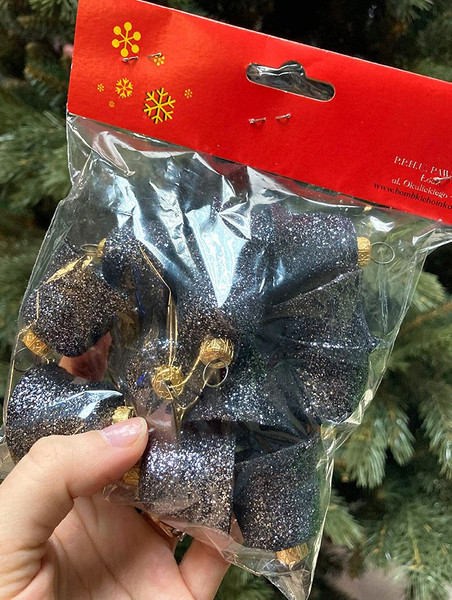 Набор елочных игрушек GreenTerra Колокольчик малый парча