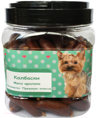Лакомство для собак O'dog Колбаски. Мясо кролика - фото