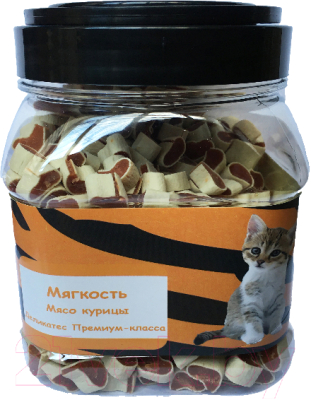 Лакомство для кошек O'dog Мягкость. Суши из мяса курицы на сурими - фото