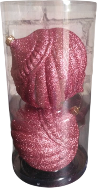 Набор шаров новогодних GreenTerra Юла 150мм парча - фото