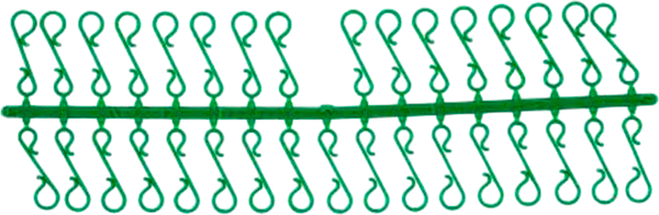 Набор креплений для елочных игрушек GreenTerra Зеленый - фото