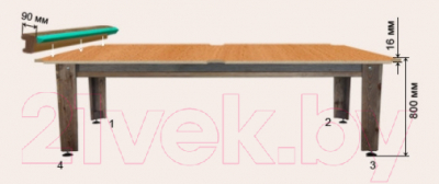 Бильярдный стол РуптуР Сильвер / 252.00.06