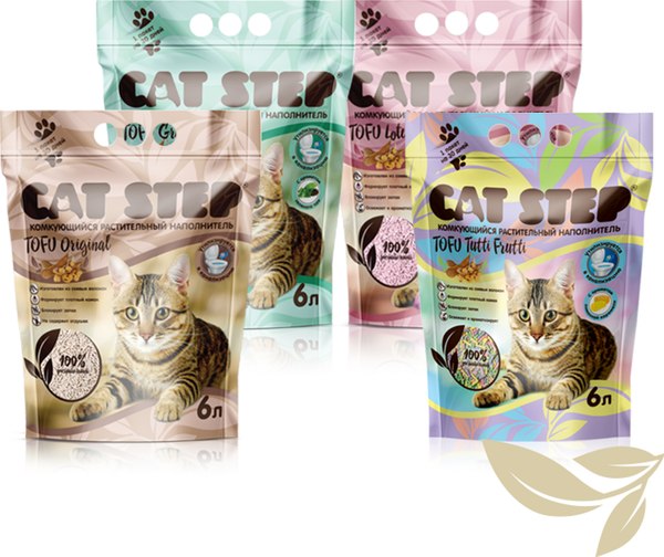 Наполнитель для туалета Cat Step Tofu Green Tea / 20333004