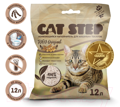 Наполнитель для туалета Cat Step Tofu Original / 20333003