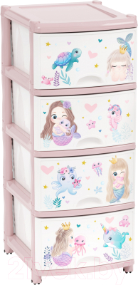 Комод пластиковый Альтернатива Для девочек / М1240 - фото