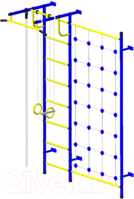 Детский спортивный комплекс Пионер С3С (синий/желтый) - фото