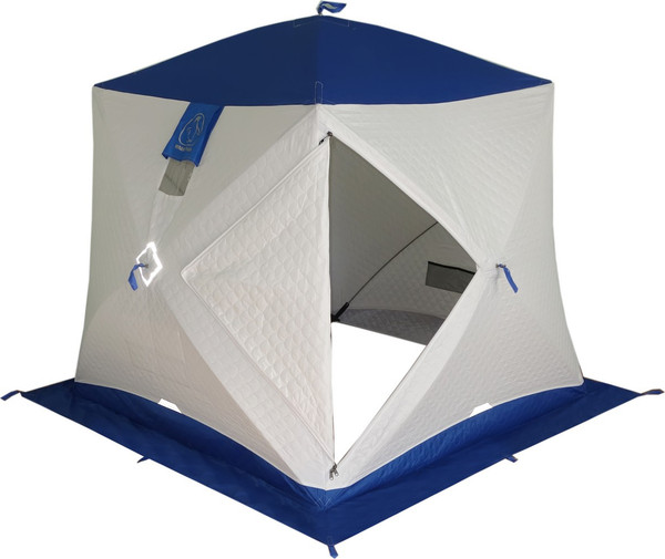 Палатка Пингвин Shelters Призма термолайт (белый/синий) - фото