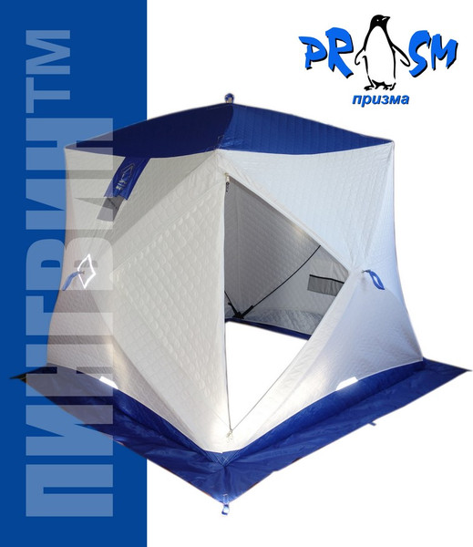 Палатка Пингвин Shelters Призма термолайт (белый/синий)
