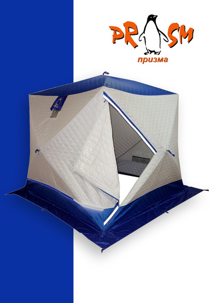 Палатка Пингвин Shelters Призма Премиум Термолайт (белый/синий)
