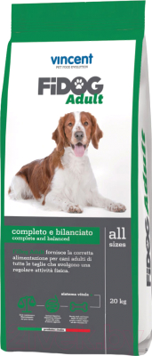 Сухой корм для собак Vincent Fidog Adult (20кг) - фото
