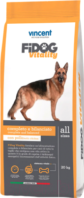Сухой корм для собак Vincent Fidog Vitality (20кг) - фото