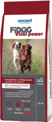 Сухой корм для собак Vincent Fidog Vital Power (20кг) - фото