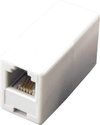 Адаптер Rexant RJ-11(6P-4C) гнездо-гнездо / 03-0022  - фото