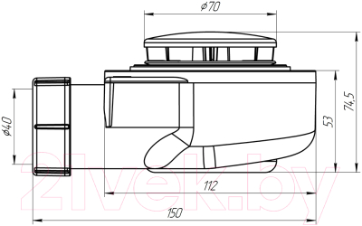 Сифон Ани Пласт E450C