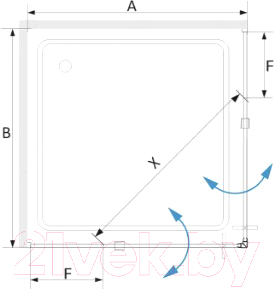 Душевой уголок RGW SV-33B / 06323388-14