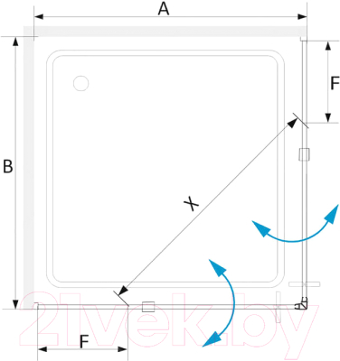 Душевой уголок RGW SV-33 B / 06323300-14