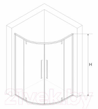 Душевой уголок RGW SV-53 / 06325388-11
