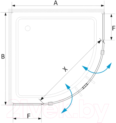 Душевой уголок RGW SV-53 / 06325399-11
