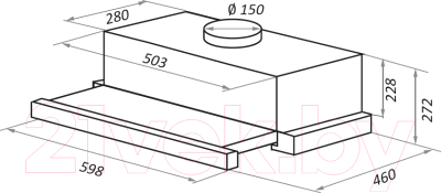 Вытяжка телескопическая Maunfeld TS Touch 50