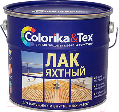 Лак яхтный Colorika & Tex Полуматовый - фото