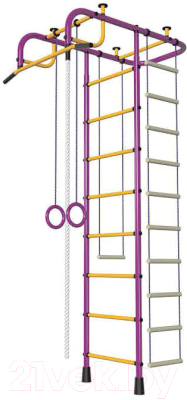 Детский спортивный комплекс Пионер АМ (пурпурный/желтый) - фото