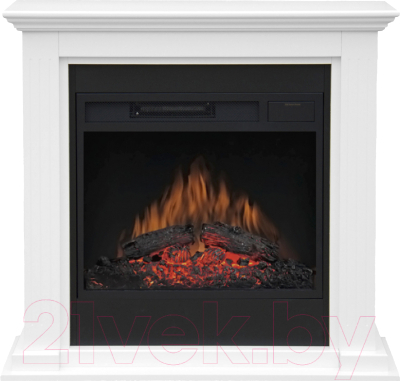 Портал для камина Смолком Marta V23 (бьянко белый/черный)