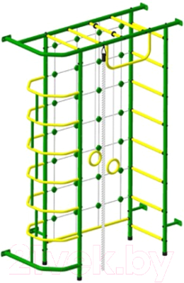 Детский спортивный комплекс Пионер 9М (зеленый/желтый) - фото