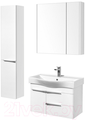 Шкаф с зеркалом для ванной Акватон Беверли 80 (1A237102BV010)