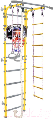 Детский спортивный комплекс Midzumi Niji Kabe Basketball Shield c матом №4 - фото