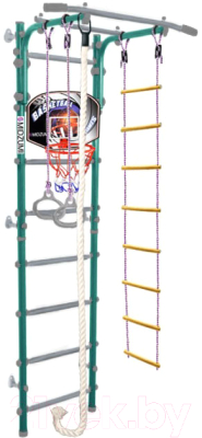 Детский спортивный комплекс Midzumi Niji Kabe Basketball Shield c матом №4 - фото