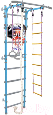 Детский спортивный комплекс Midzumi Niji Kabe Basketball Shield c матом №4 - фото