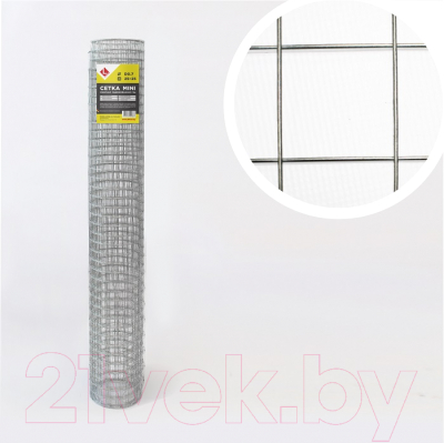 Сетка сварная Lihtar D 0.7 25мм 1x5м