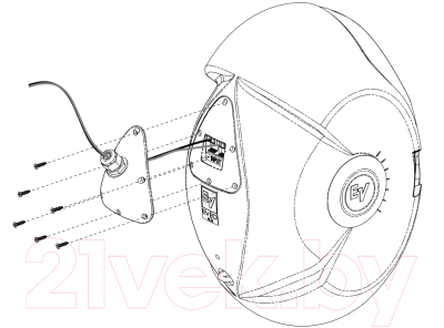 Защитная крышка контактов акустической системы Electro-Voice TC-4W