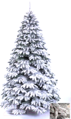 Ель искусственная Maxy Poland Стефани Exclusive литая заснеженная - фото