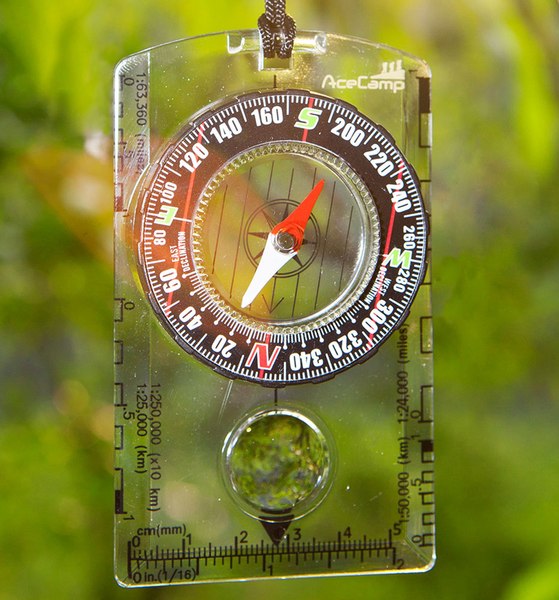 Компас карманный AceCamp Картографический 3128