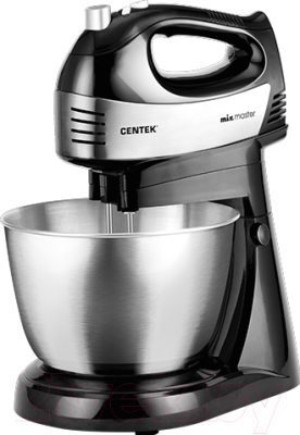 Миксер стационарный Centek CT-1124 (черный/сталь) - фото