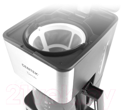 Капельная кофеварка Centek CT-1144 (нержавеющая сталь)