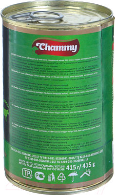Влажный корм для кошек Chammy Говядина в соусе